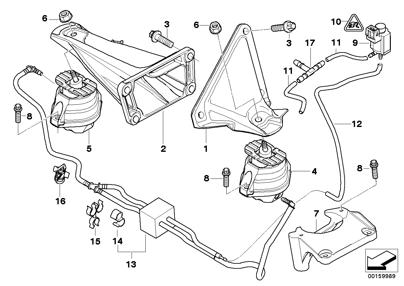 BMW 22 11 6 774 619 - Piekare, Dzinējs ps1.lv