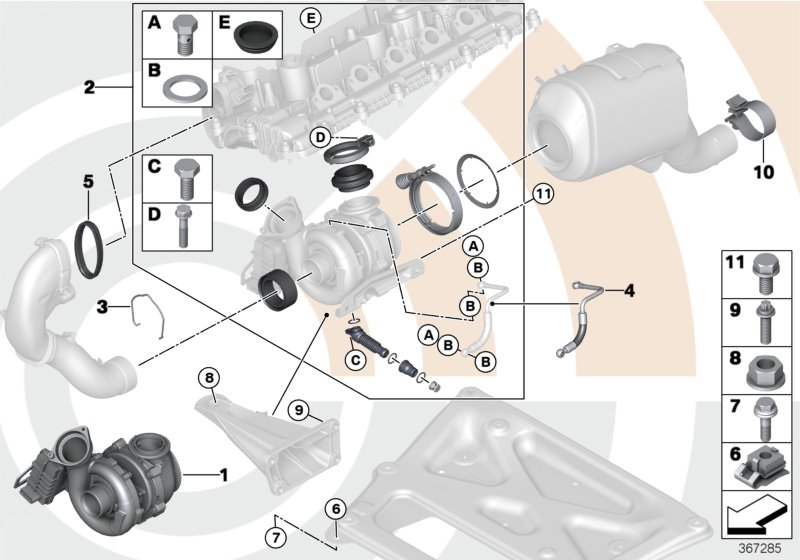 BMW 11657796312 - Kompresors, Turbopūte ps1.lv