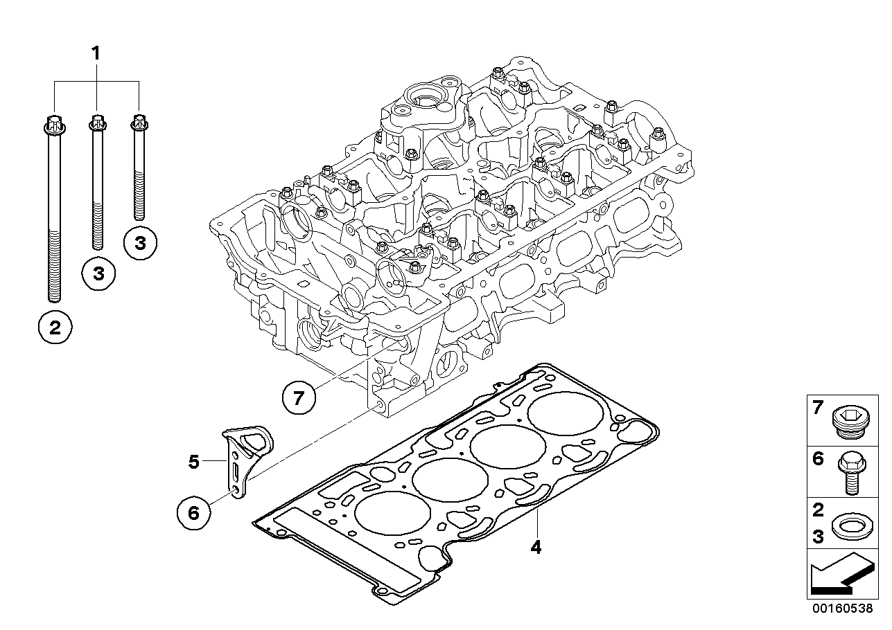 BMW 11 12 7 578 077 - Cilindru galvas skrūvju komplekts ps1.lv