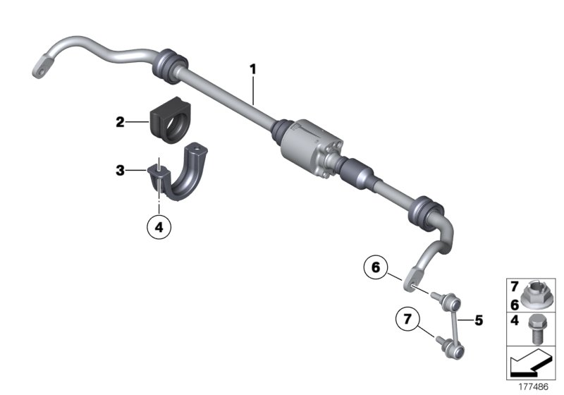 BMW 37 12 6 761 022 - Bukse, Stabilizators ps1.lv