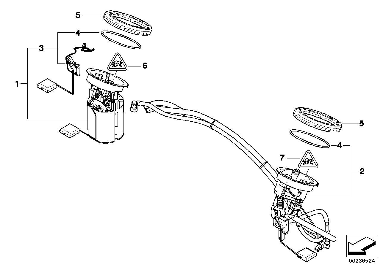 BMW 16117163295 - Devējs, Degvielas līmenis ps1.lv