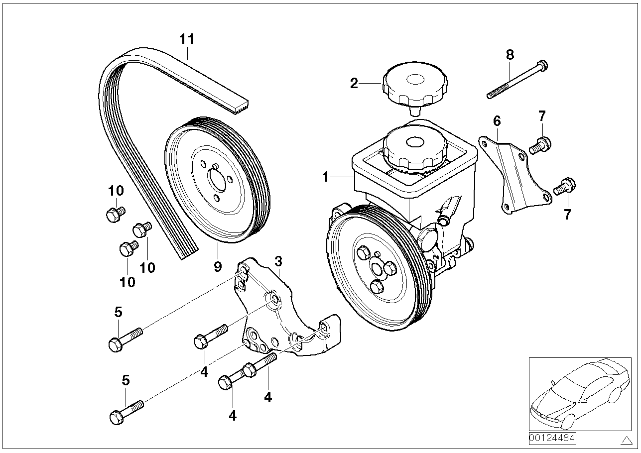 BMW 32 41 1 095 749 - Hidrosūknis, Stūres iekārta ps1.lv