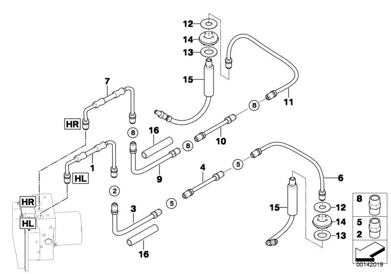 BMW 34306795676 - Bremžu šļūtene ps1.lv