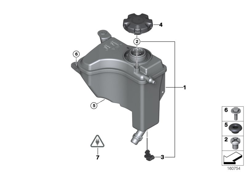 BMW 17138570079 - Kompensācijas tvertne, Dzesēšanas šķidrums ps1.lv