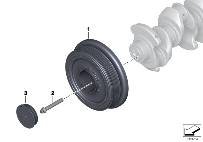 BorgWarner (BERU) 11 23 7 823 191 - Vibration damper ps1.lv