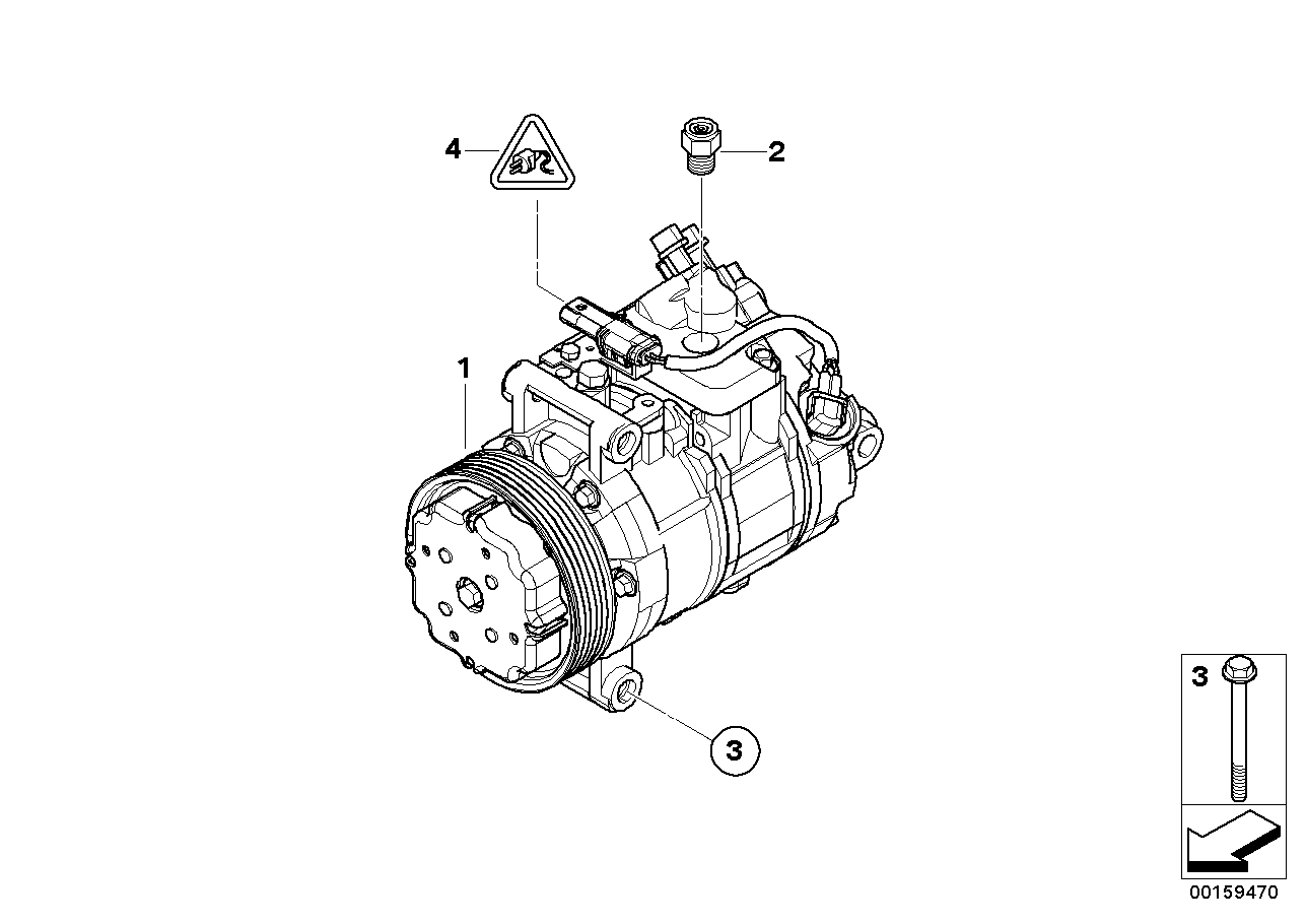 BMW 64 52 6 987 863 - Kompresors, Gaisa kond. sistēma ps1.lv