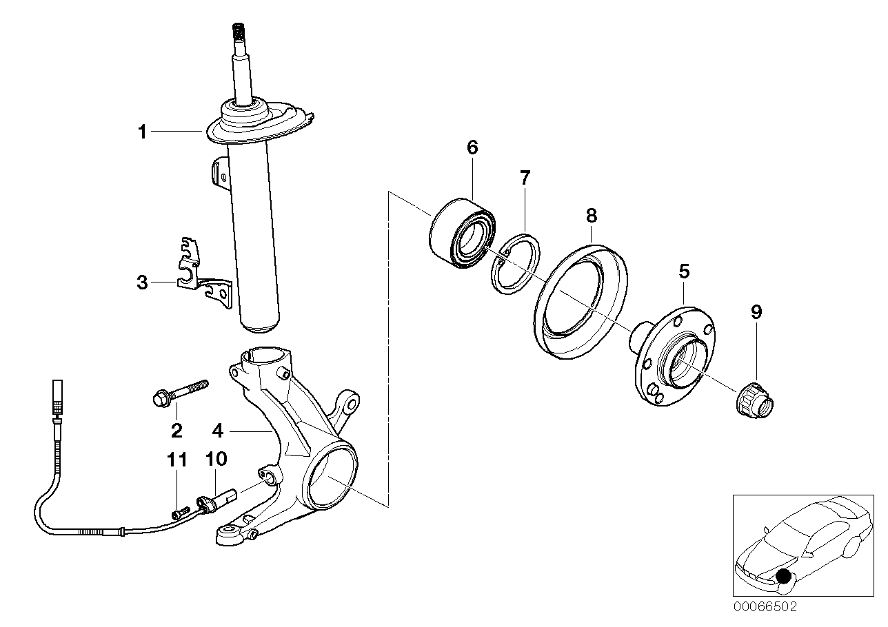 Mini 31221095702 - Riteņa rumbas gultņa komplekts ps1.lv