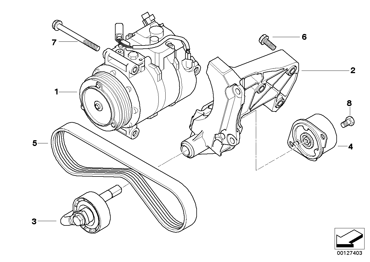 BMW 64557786706 - Parazīt / Vadrullītis, Ķīļrievu siksna ps1.lv