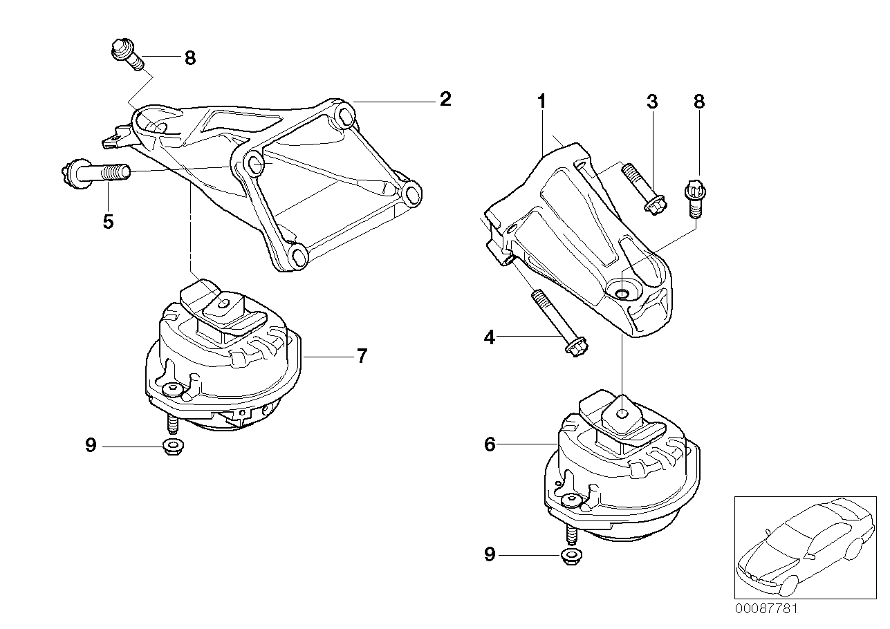 BMW 22 11 6 769 186 - Piekare, Dzinējs ps1.lv