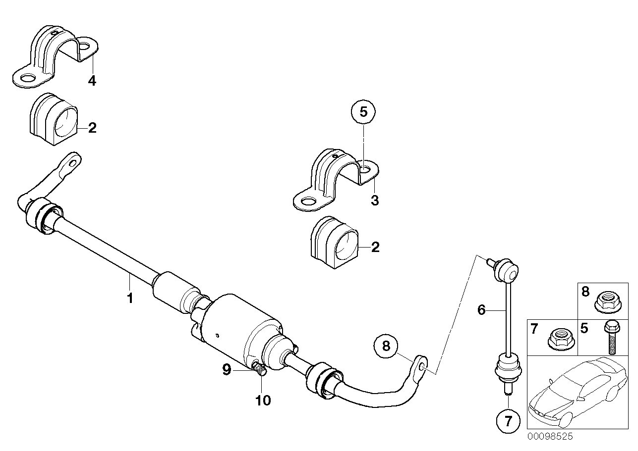 Mini 3411 6 768 018 - Gaisa vārsta / ventiļa skrūve ps1.lv