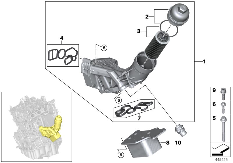 BMW 11 42 8 576 432 - Eļļas radiators, Motoreļļa ps1.lv