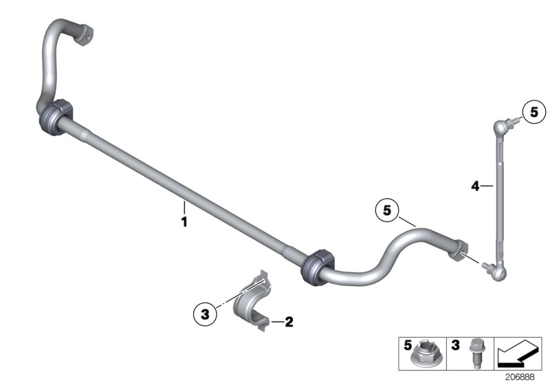 BMW 31 35 6 768 771 - Stiepnis / Atsaite, Stabilizators ps1.lv