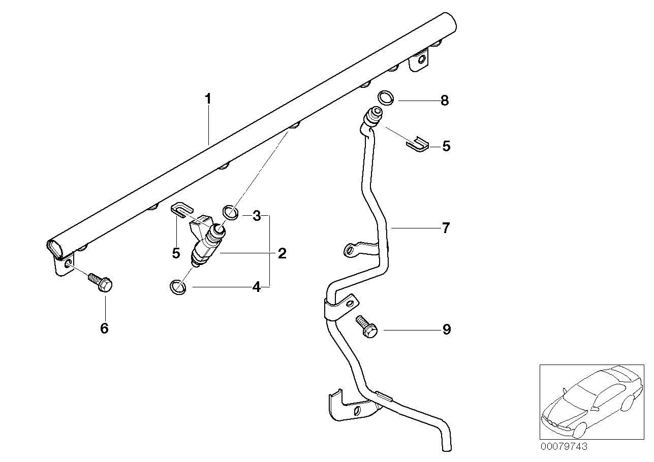 BMW 13 64 1 437 476 - Blīvgredzens, Iesmidzināšanas sprausla ps1.lv