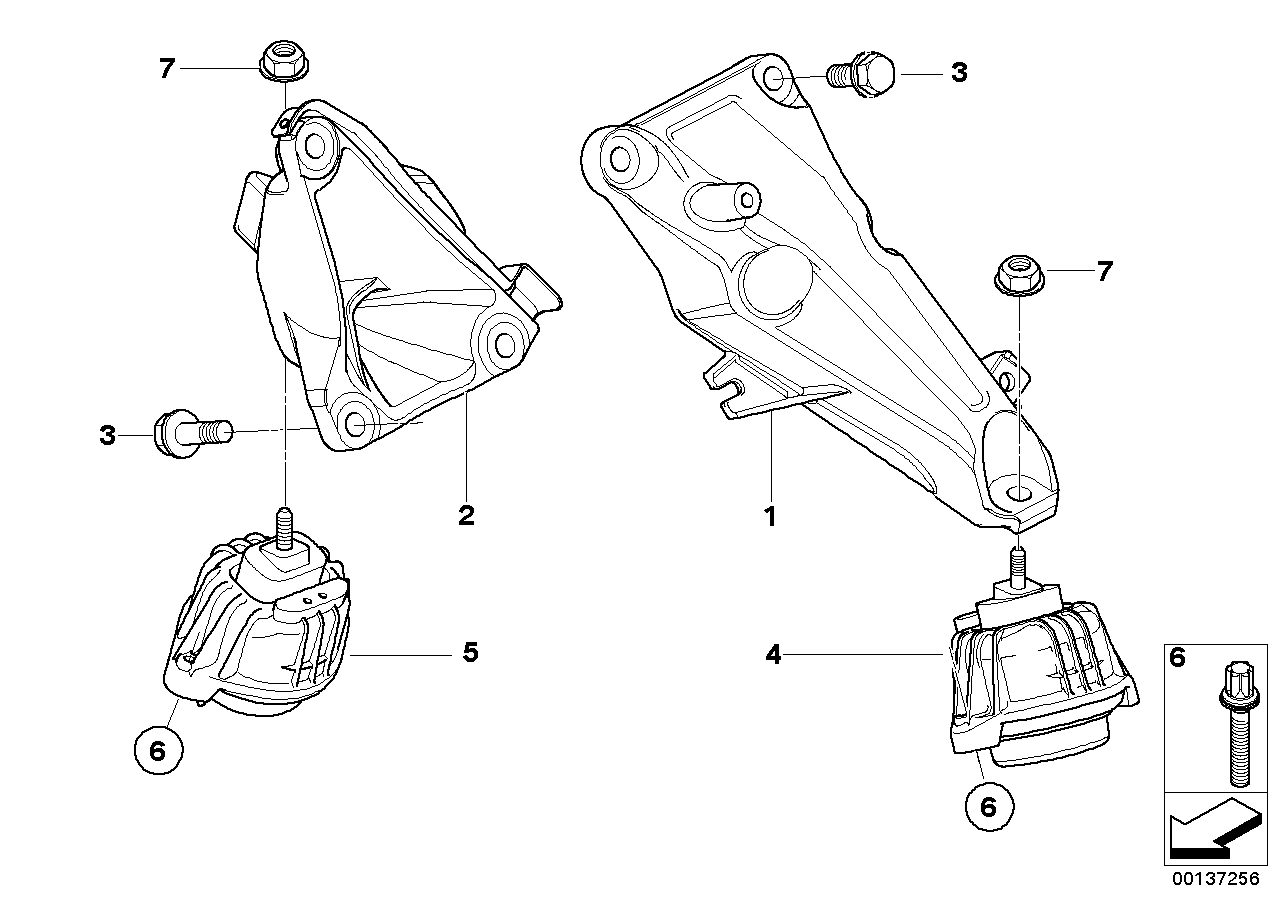 BMW 22 11 6 768 853 - Piekare, Dzinējs ps1.lv