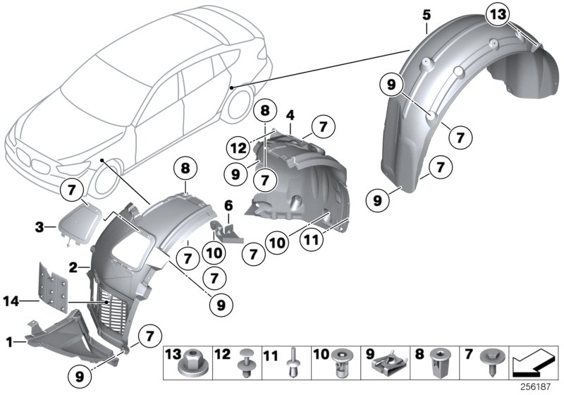 BMW 07147201307 - Moldings / aizsarguzlika ps1.lv