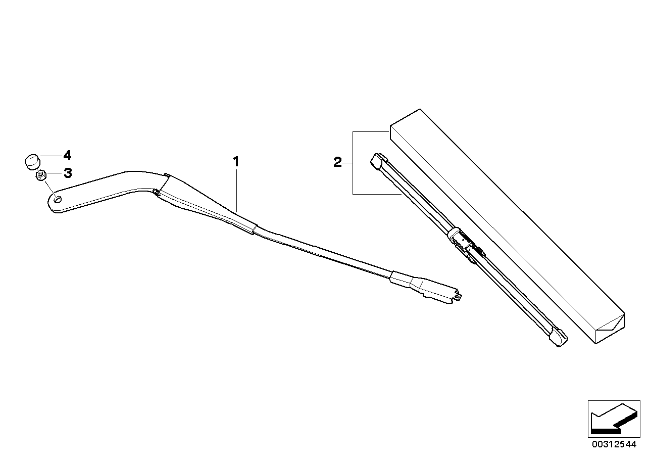 BMW 61 61 0 420 550 - Stikla tīrītāja slotiņa ps1.lv