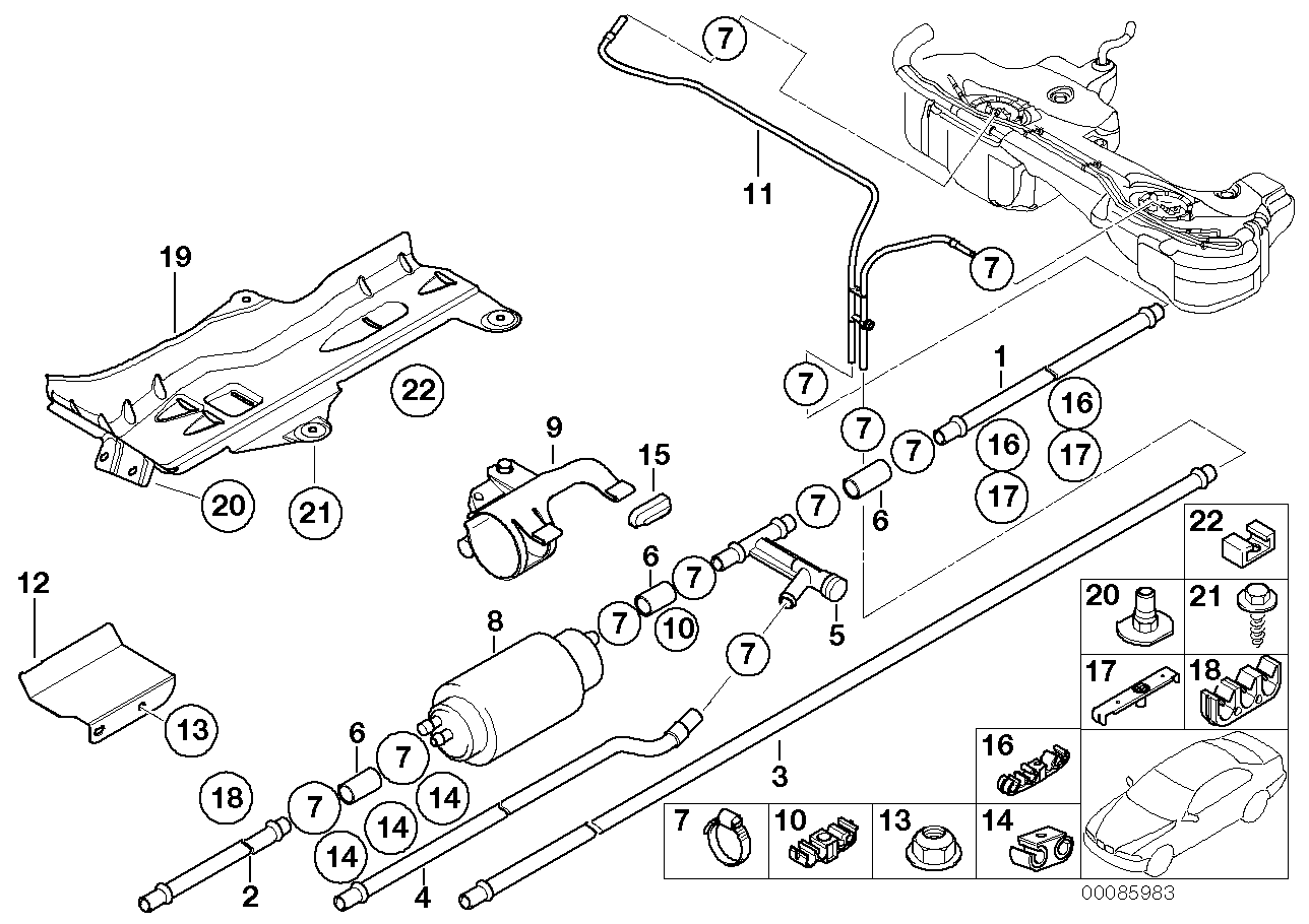 BMW 16 12 6 750 603 - Degvielas sūknis ps1.lv