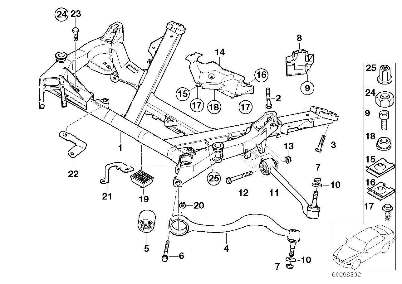 BMW 31 12 1 141 717 - Neatkarīgās balstiekārtas svira, Riteņa piekare ps1.lv