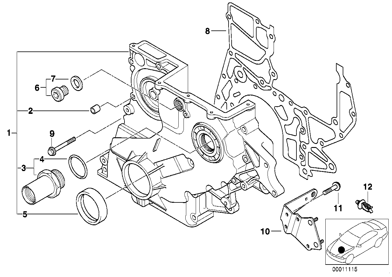 BMW 11 14 2 249 532 - Vārpstas blīvgredzens, Kloķvārpsta ps1.lv