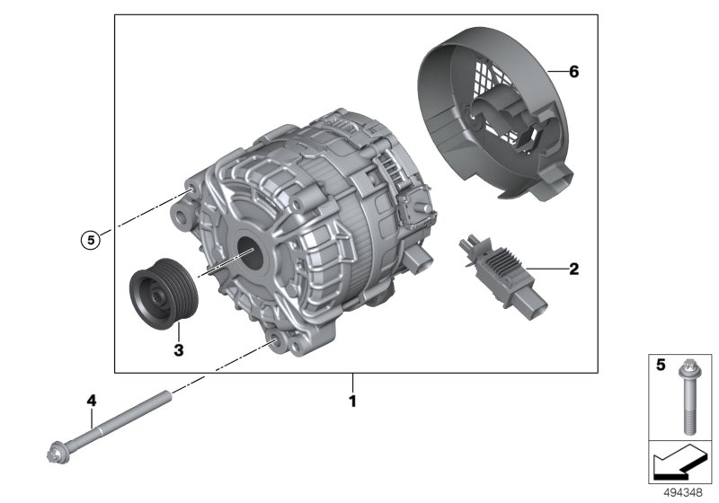 BMW 12317646815 - Ģenerators ps1.lv