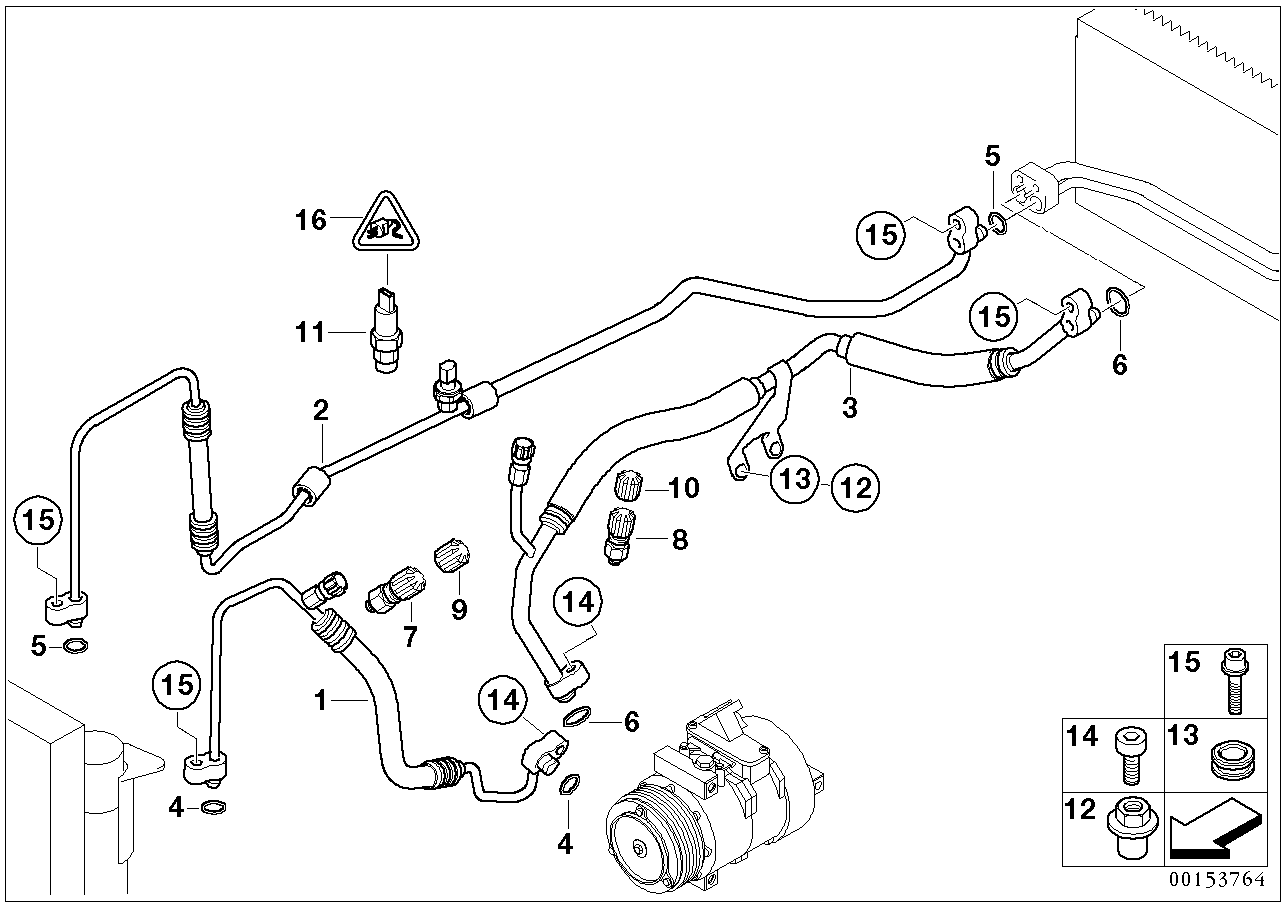 BMW 64 53 8 370 623 - Spiediena slēdzis, Gaisa kondicionēšanas sistēma ps1.lv