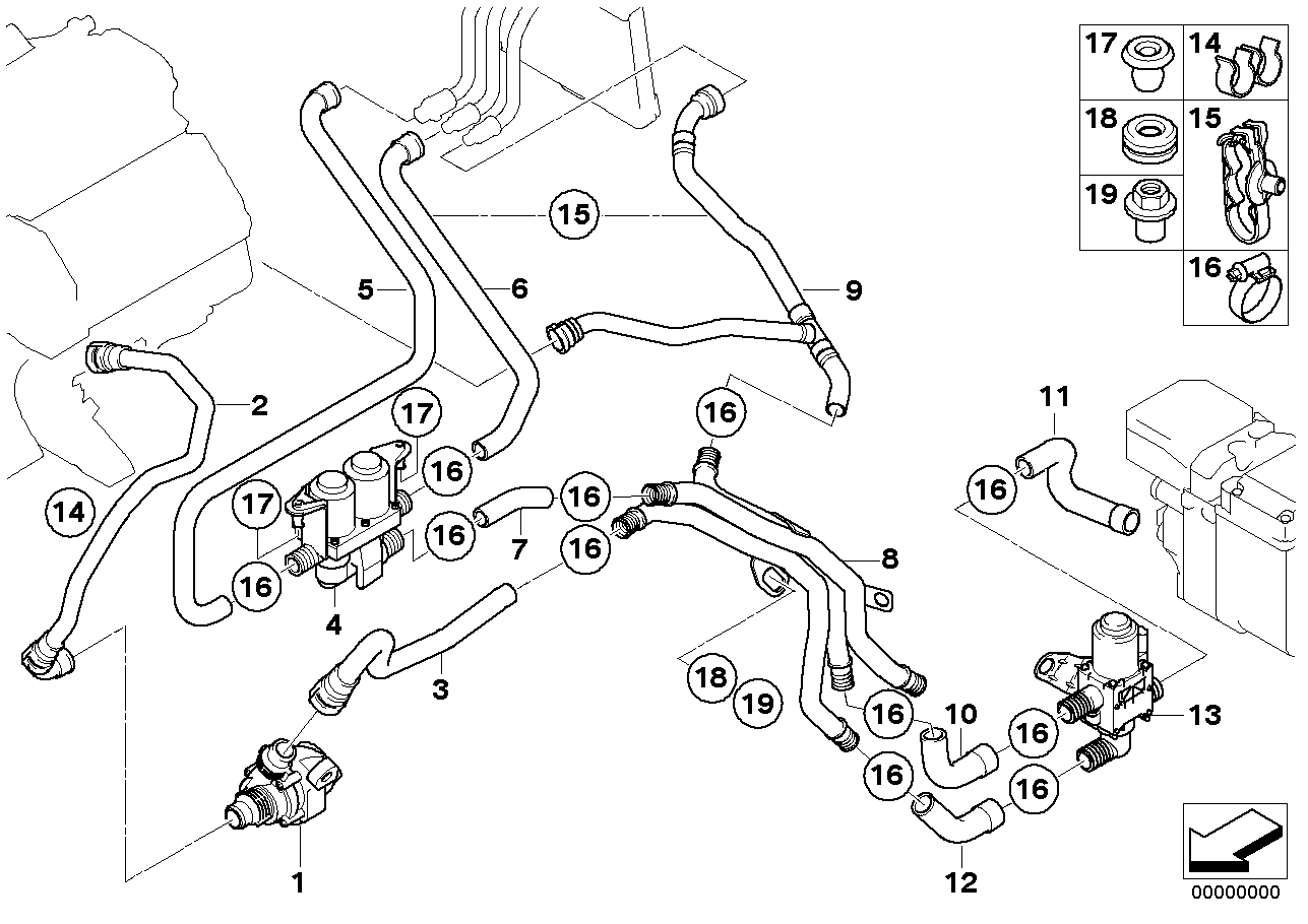 BMW 64 11 6 906 652 - Dzesēšanas šķidruma regulēšanas vārsts ps1.lv