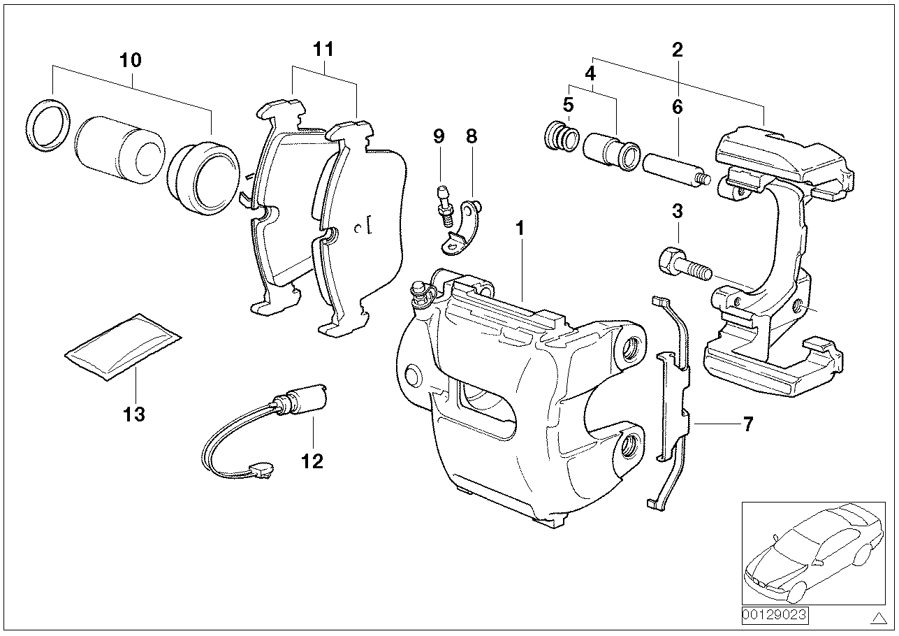 BMW 34 11 6 773 126 - Remkomplekts, Bremžu suports ps1.lv