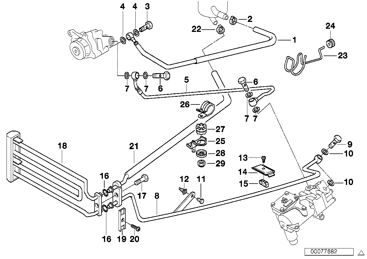 BMW 32 41 1 141 858 - Hidrauliskā šļūtene, Stūres iekārta ps1.lv