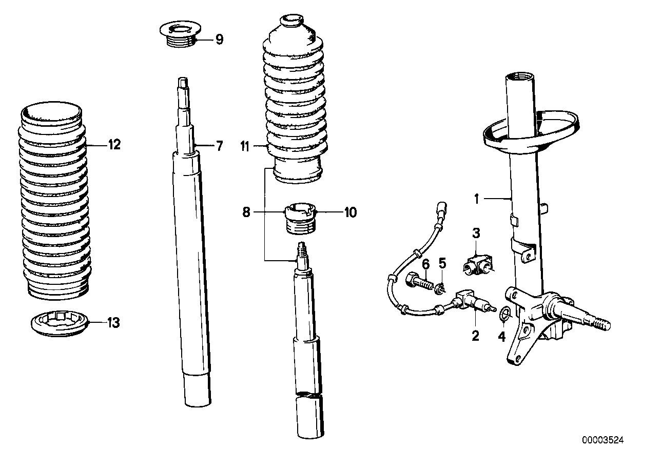 BMW 31 32 1 124 448 - Amortizators ps1.lv