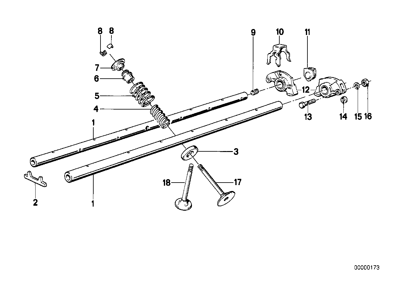 BMW 11 34 9 059 172 - Blīvju komplekts, Vārsta kāts ps1.lv