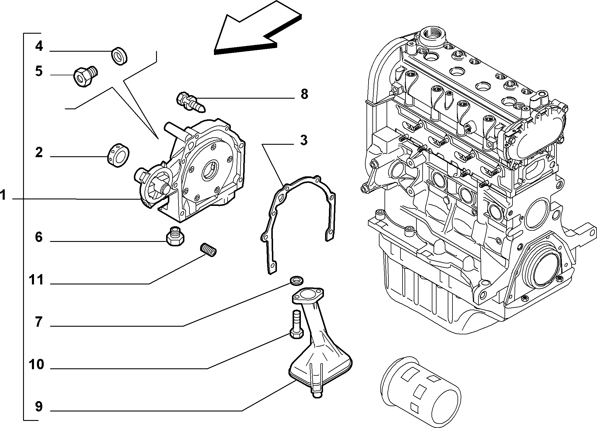 FIAT 55209695 - Eļļas sūknis ps1.lv