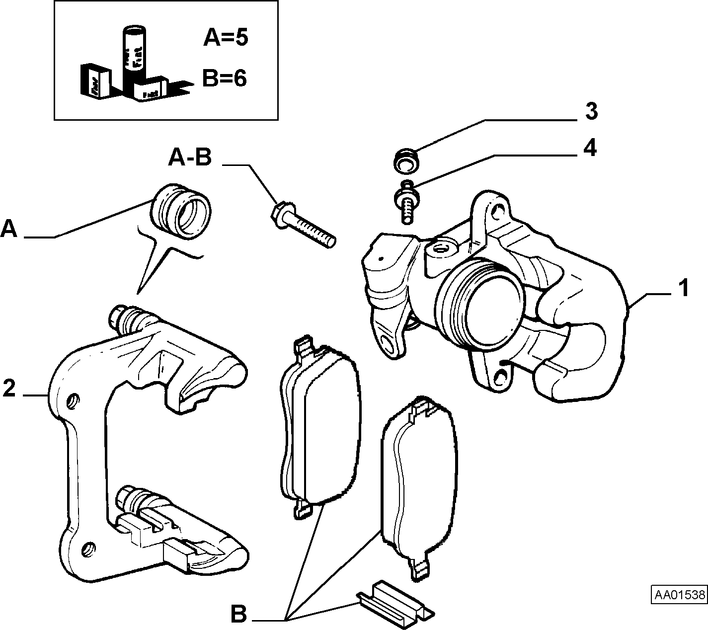 Alfa Romeo 77365750 - Remkomplekts, Bremžu suports ps1.lv