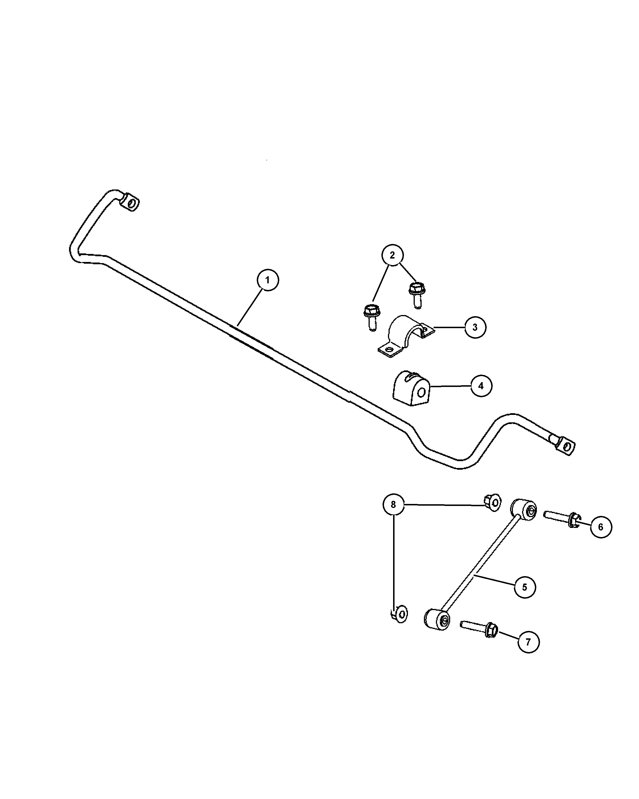 Jeep 4766 866AA - Stiepnis / Atsaite, Stabilizators ps1.lv