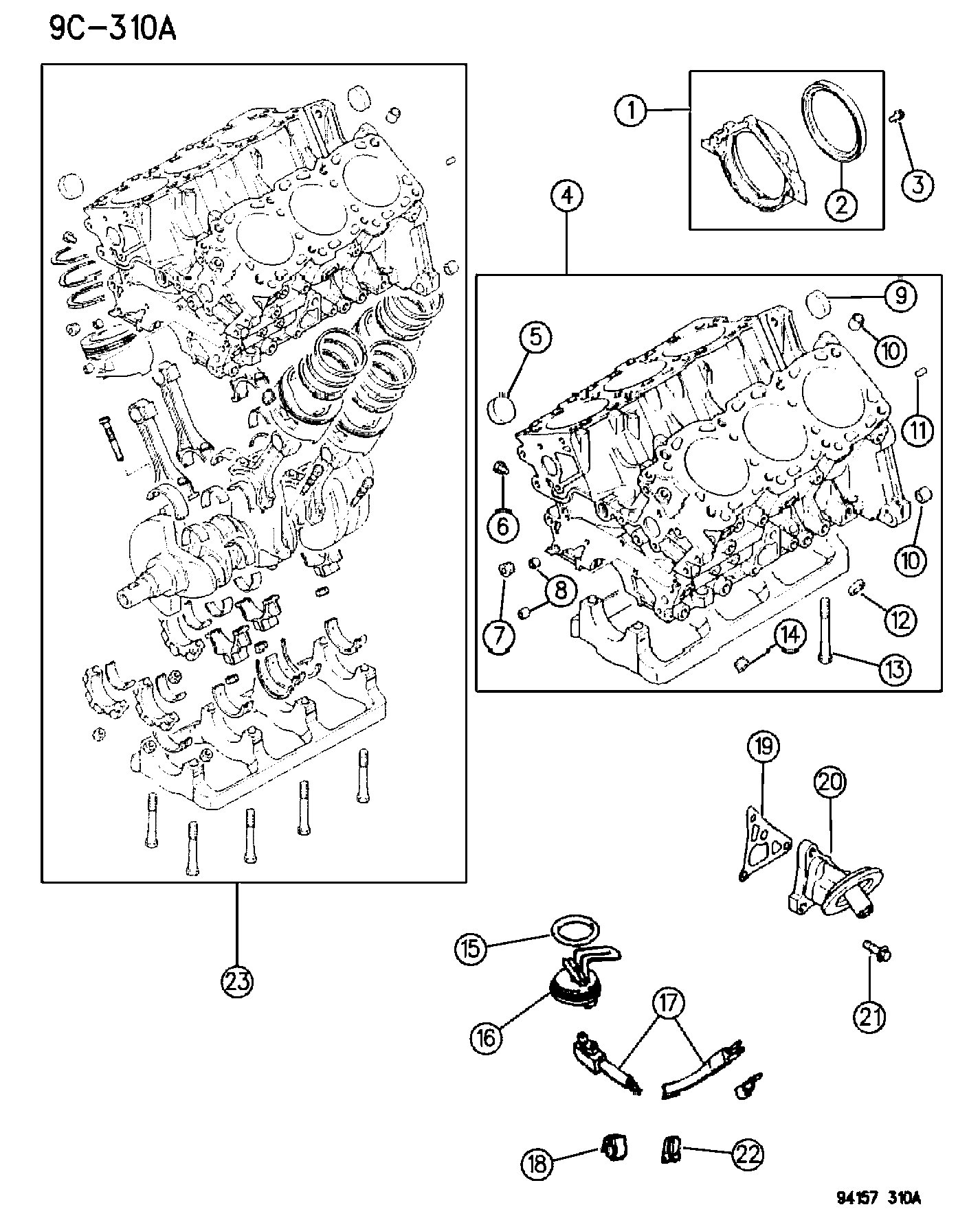 Chrysler MD10 1915 - Vārpstas blīvgredzens, Kloķvārpsta ps1.lv