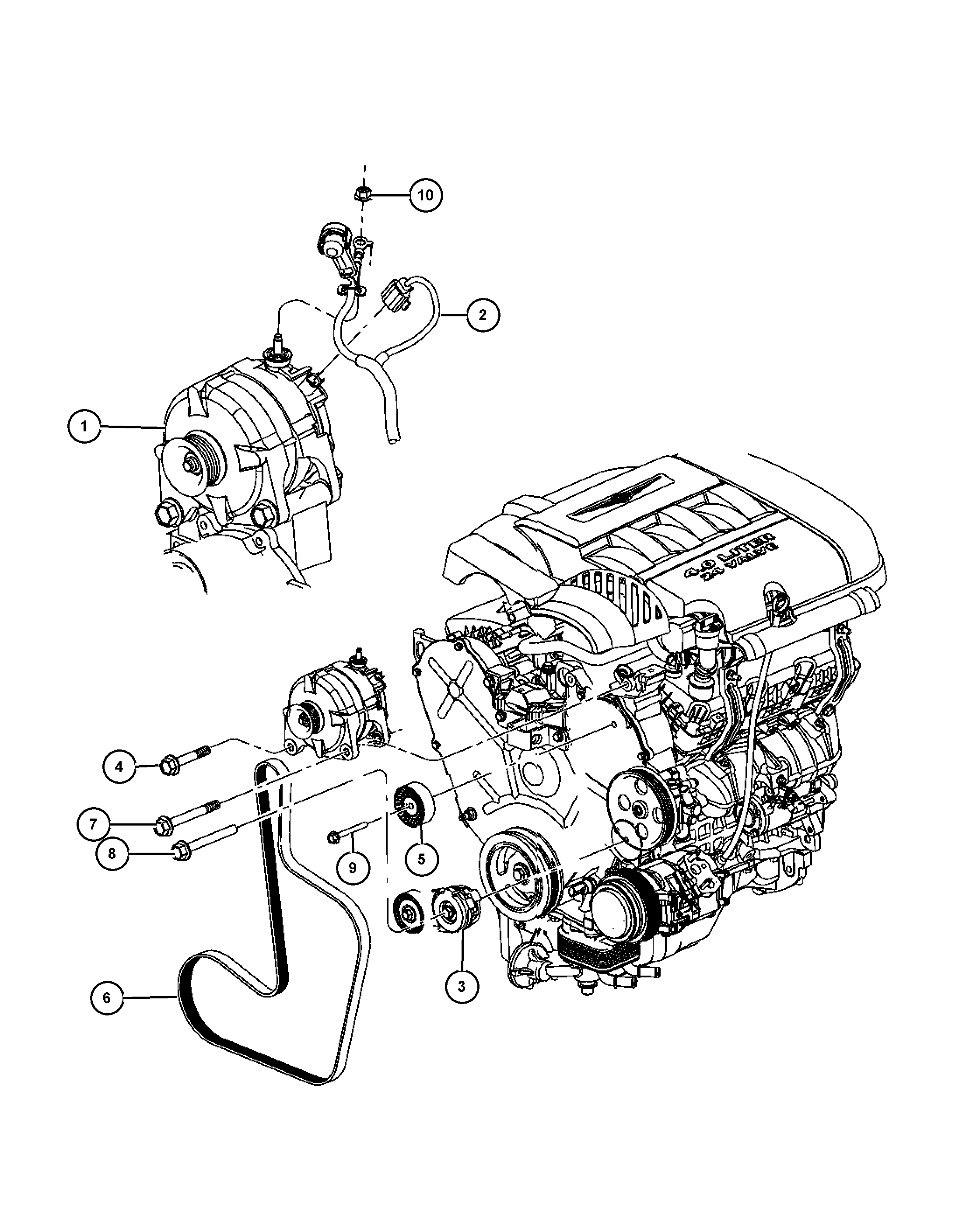 Chrysler 4891 875AA - Ķīļrievu siksna ps1.lv