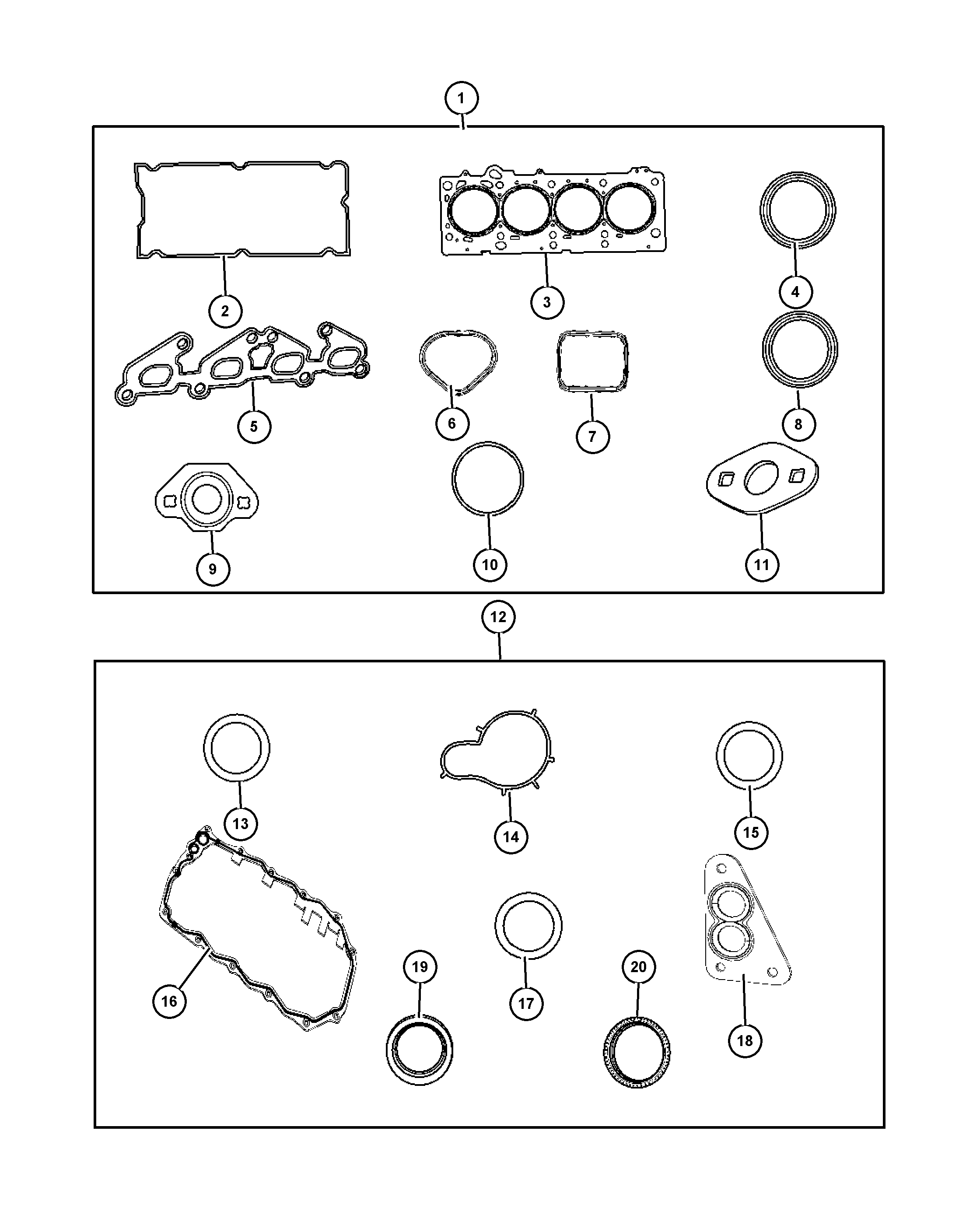 Mitsubishi 466 7198 - Vārpstas blīvgredzens, Kloķvārpsta ps1.lv