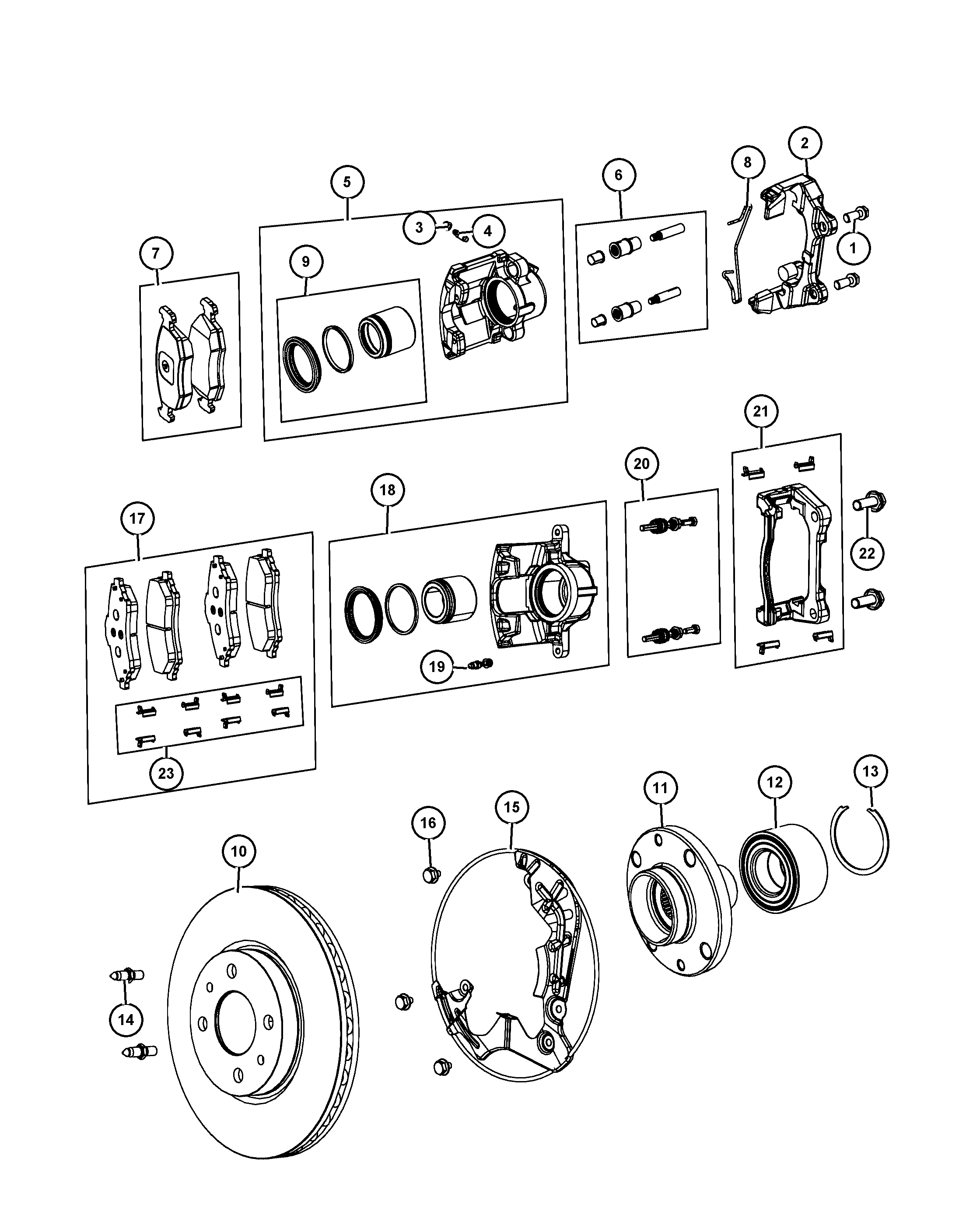 Chrysler 6 810 248 3AB - Bremžu uzliku kompl., Disku bremzes ps1.lv