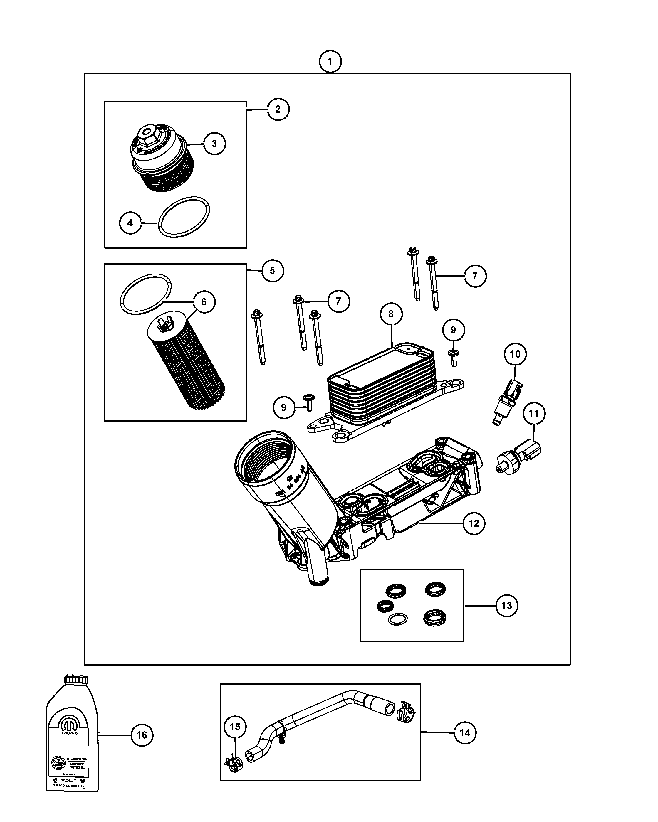 Jeep 68079 744AB - Eļļas filtrs ps1.lv