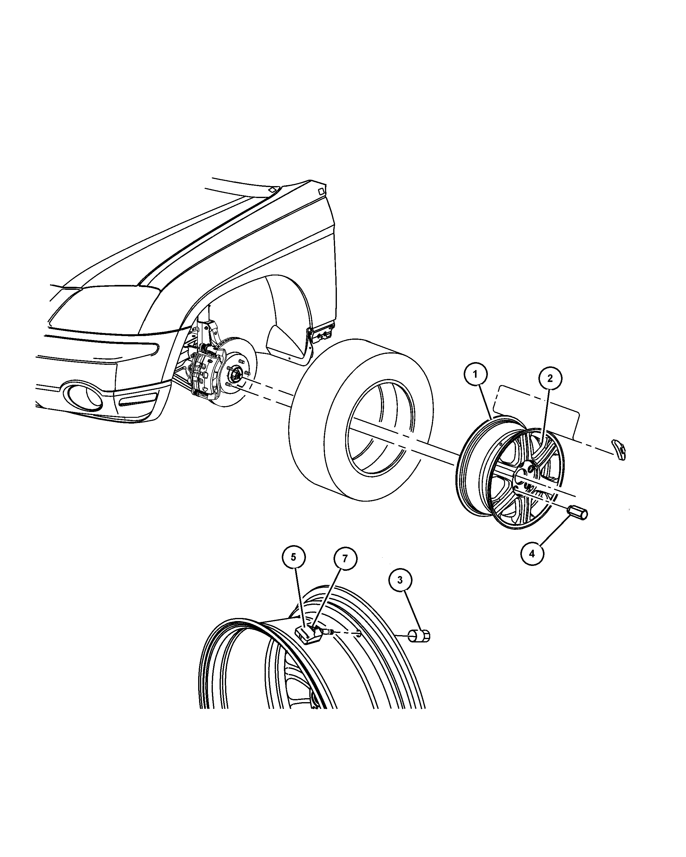 Chrysler 52088 990AC - Riteņu grieš. ātruma devējs, Riepu spiediena kontroles sist. ps1.lv