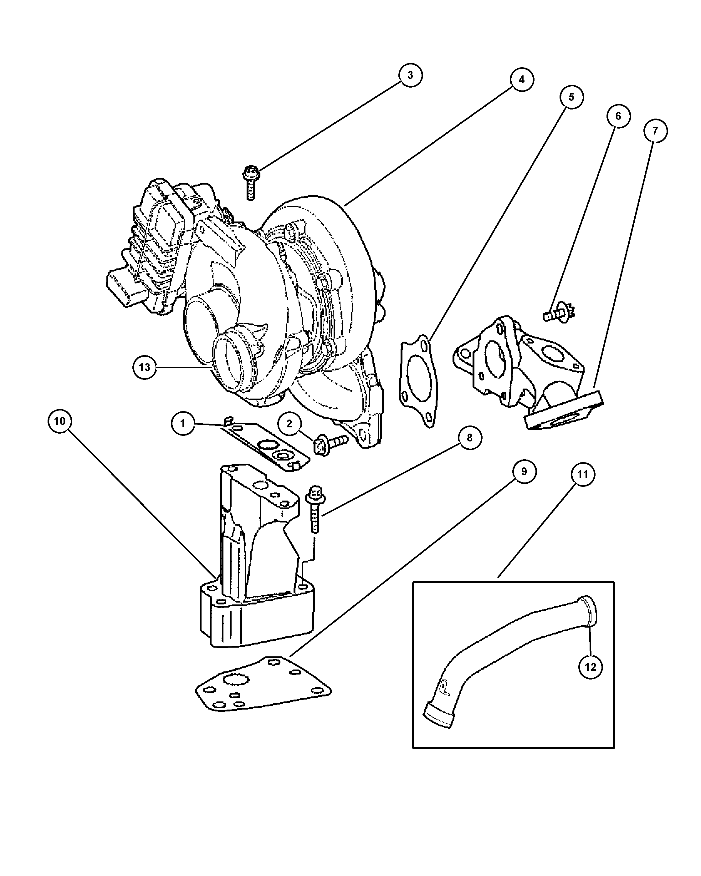 RAM 5175 630AA - GASKET TURBOCHARGER ps1.lv