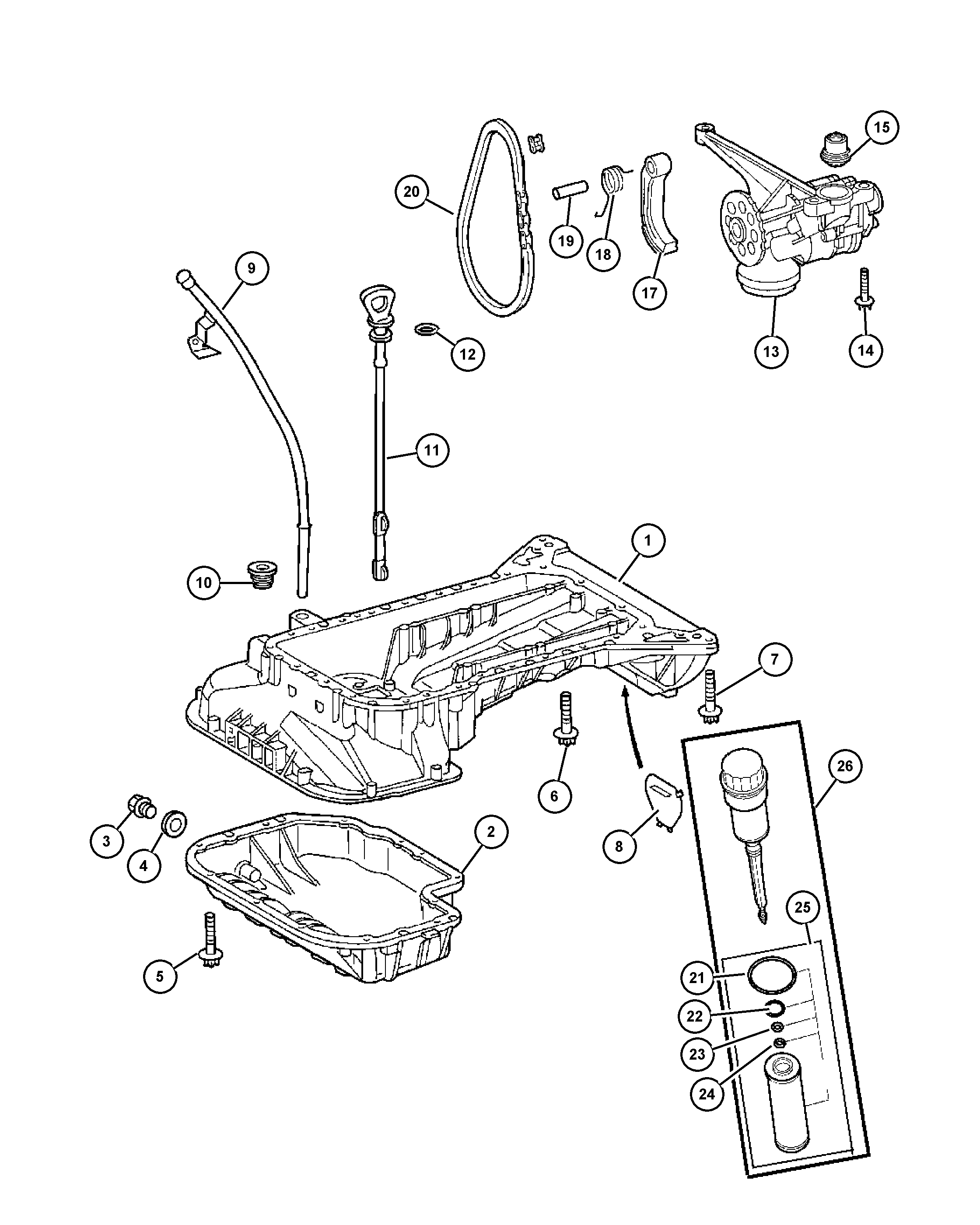 TOFAS 5102 905AB - Eļļas filtrs ps1.lv