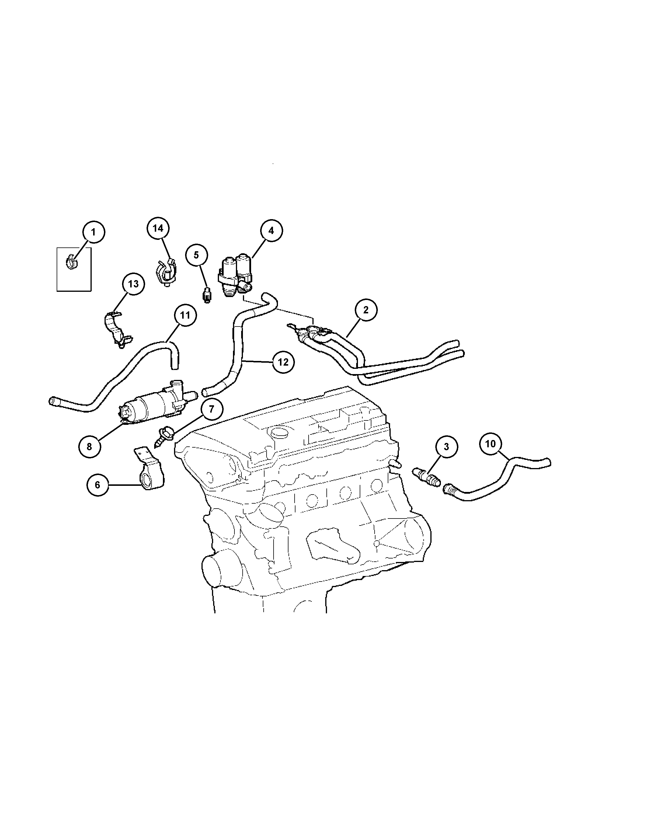 Chrysler 5098 398AA - Ūdens recirkulācijas sūknis, Autonomā apsildes sistēma ps1.lv