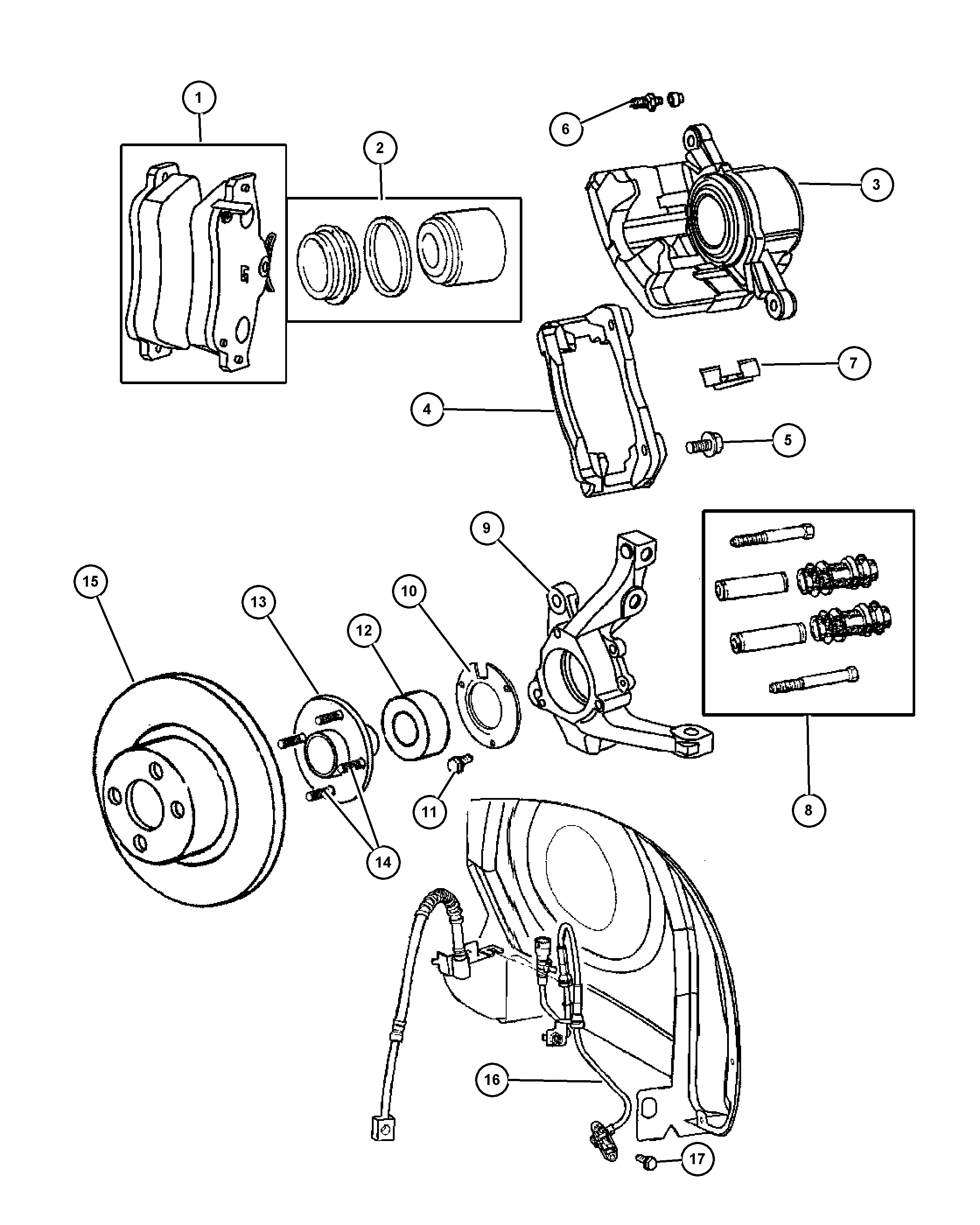 Chrysler 5272 448AA - Riteņa rumbas gultņa komplekts ps1.lv