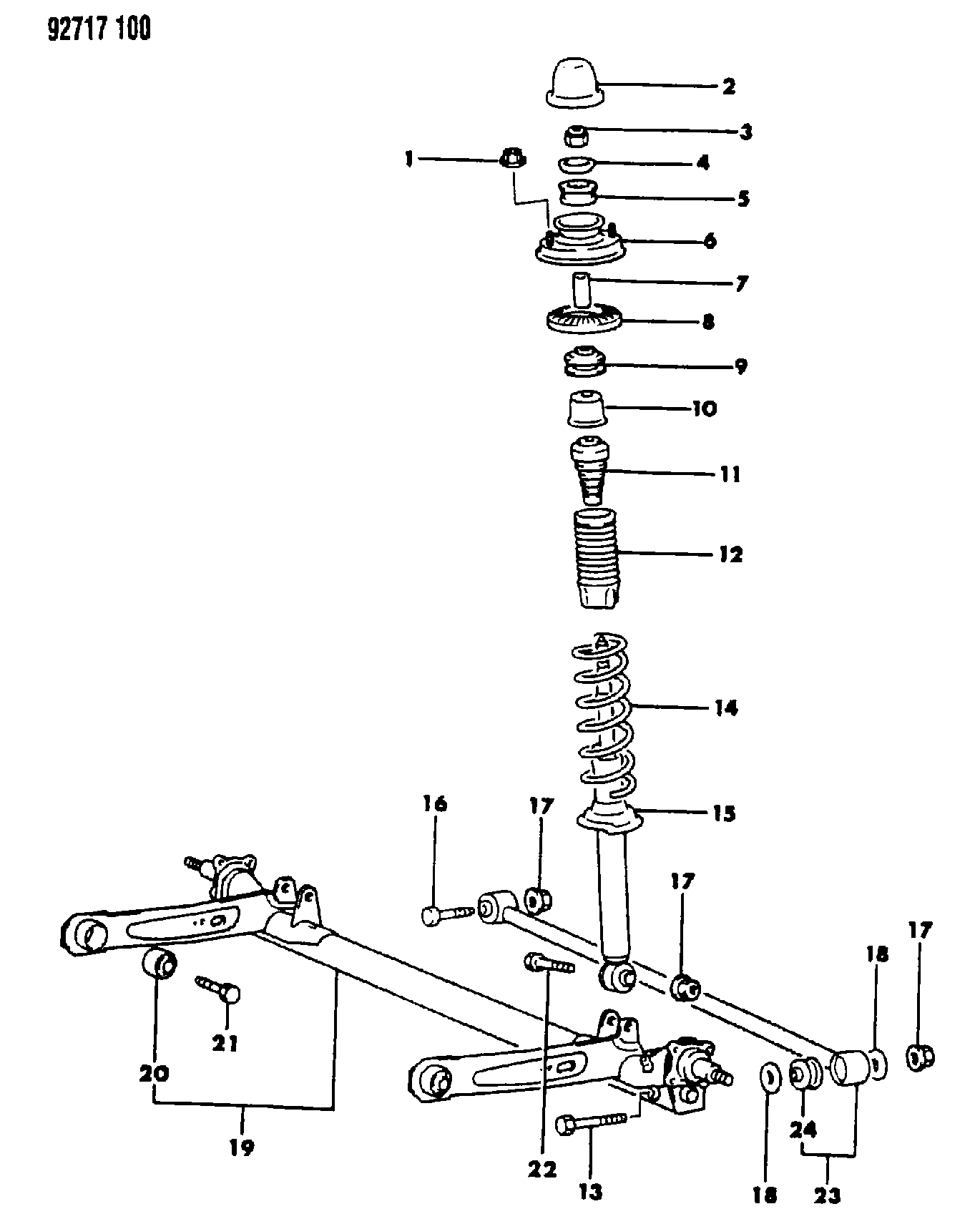 Mitsubishi MB51 8025 - Aizsargvāciņš / Putekļusargs, Amortizators ps1.lv