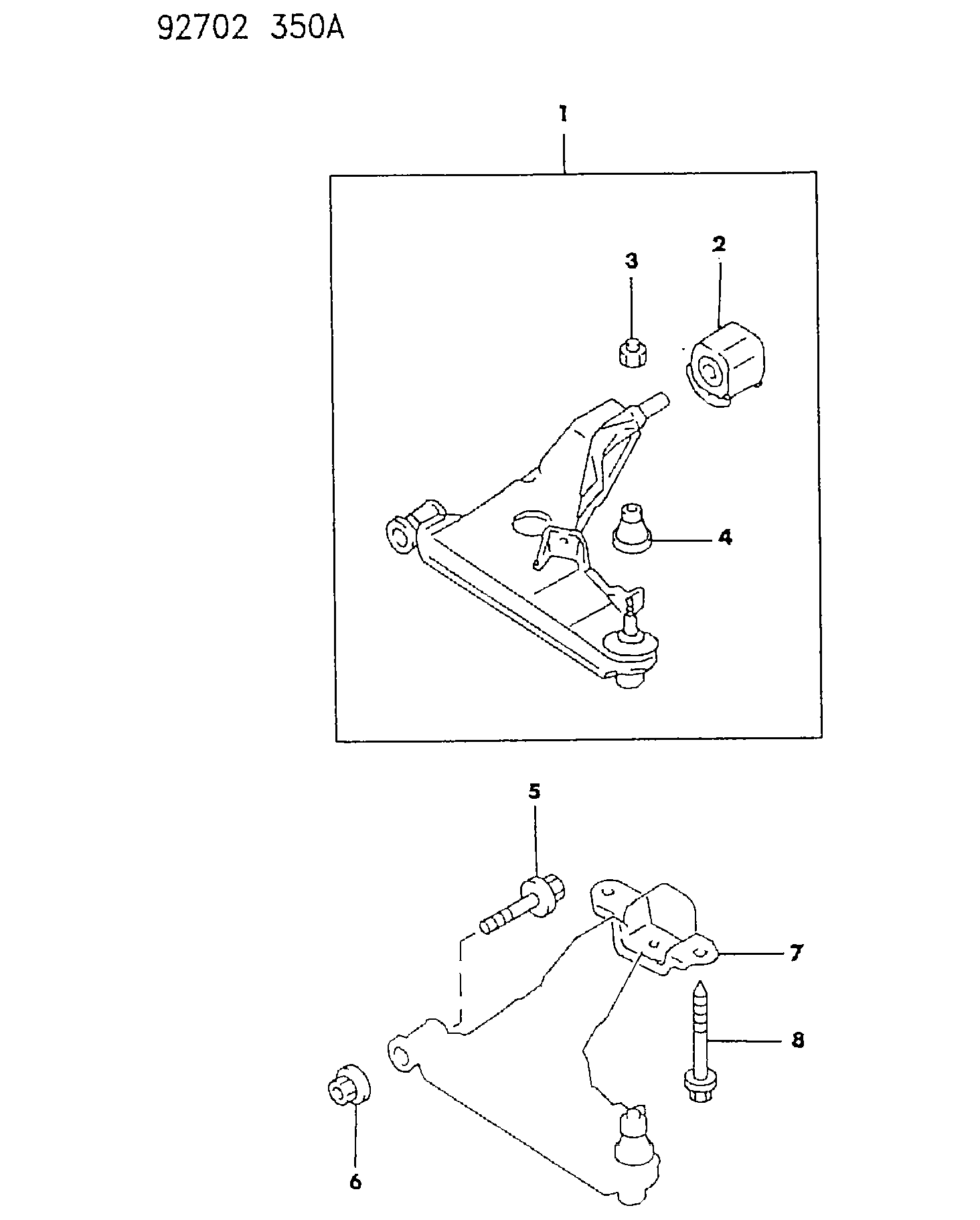 Proton MB90 7163 - Neatkarīgās balstiekārtas svira, Riteņa piekare ps1.lv