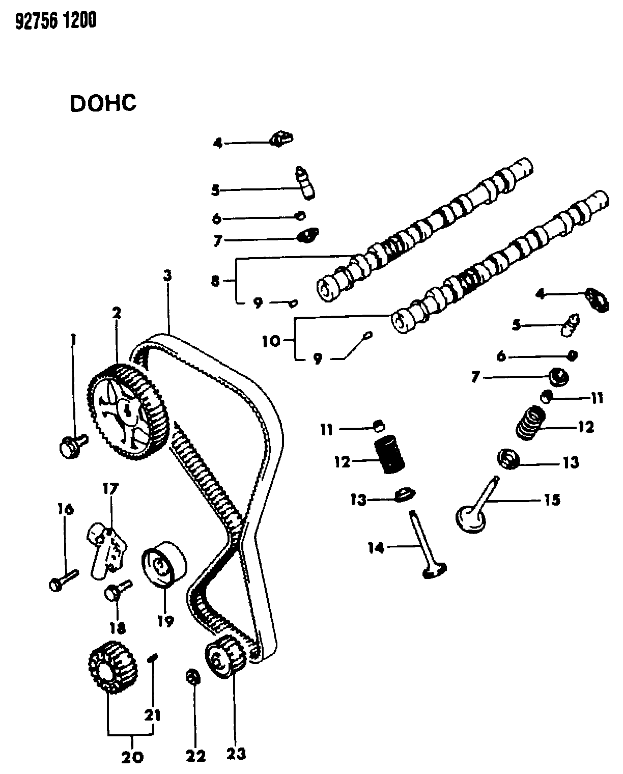 Mitsubishi MD16 4533 - Spriegotājsvira, Zobsiksna ps1.lv