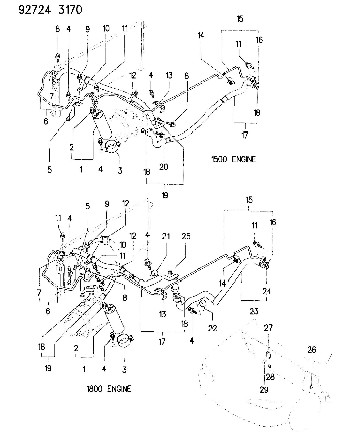 Mitsubishi MB27 6842 - Spiediena slēdzis, Gaisa kondicionēšanas sistēma ps1.lv