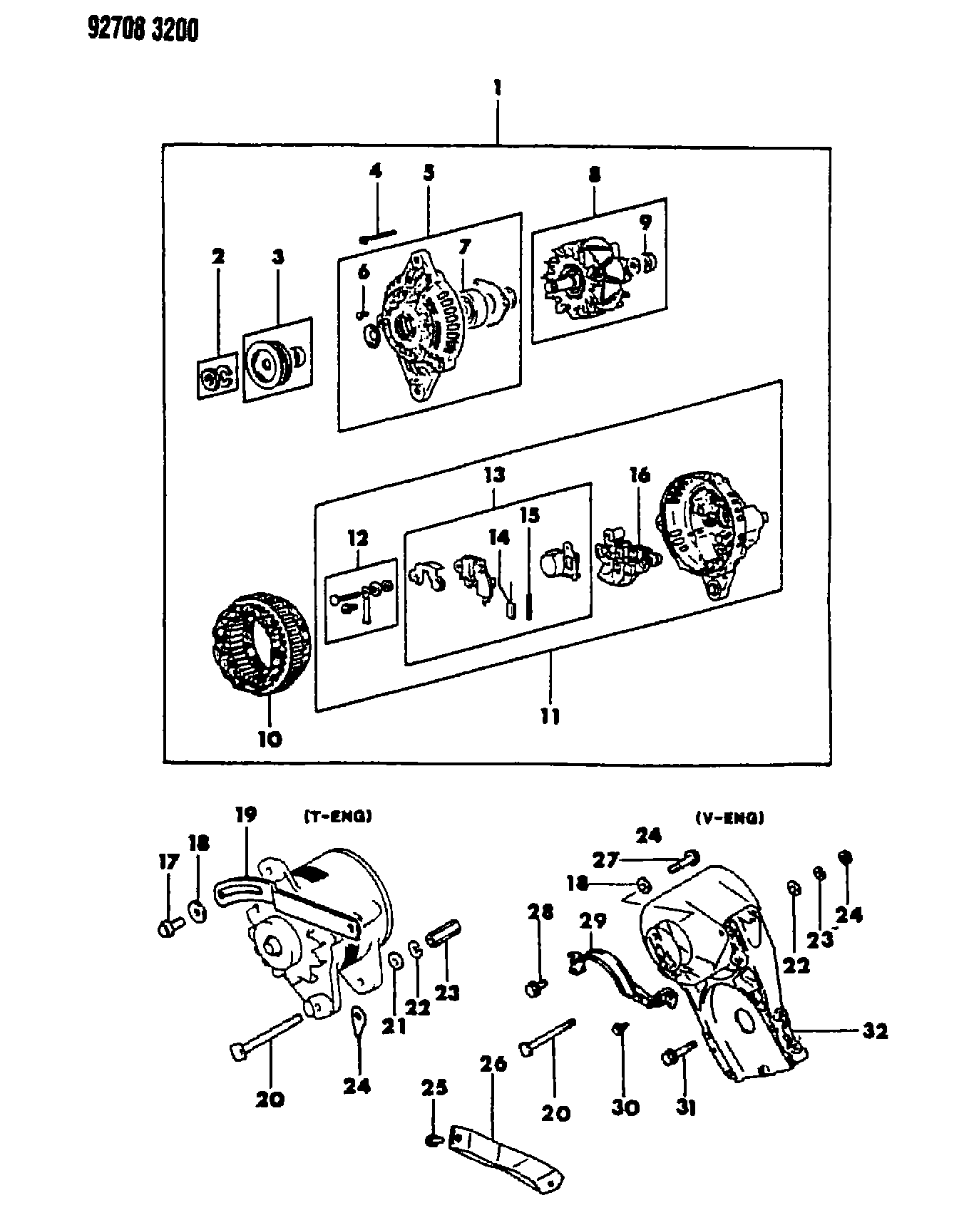 Mitsubishi MD61 1256 - Taisngriezis, Ģenerators ps1.lv