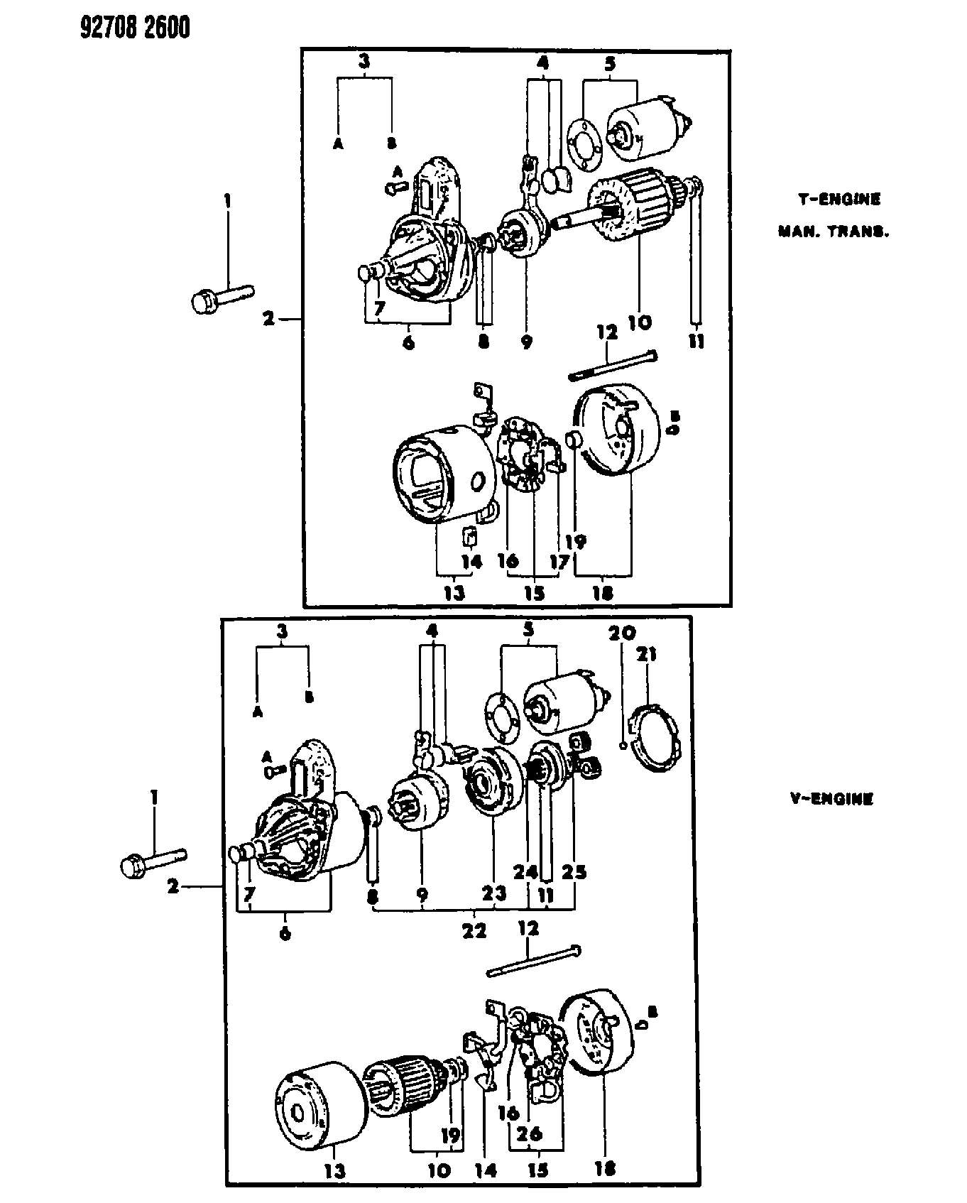 Mitsubishi MD60 7903 - Bukse, Startera vārpsta ps1.lv