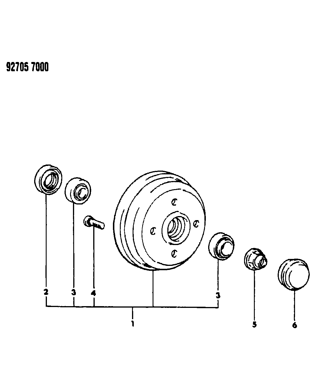 Mitsubishi MB58 4601 - Vārpstas blīvgredzens, Riteņa rumbas gultnis ps1.lv